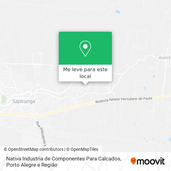 Nativa Industria de Componentes Para Calcados mapa