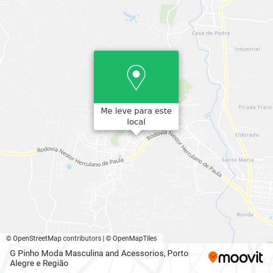 G Pinho Moda Masculina and Acessorios mapa