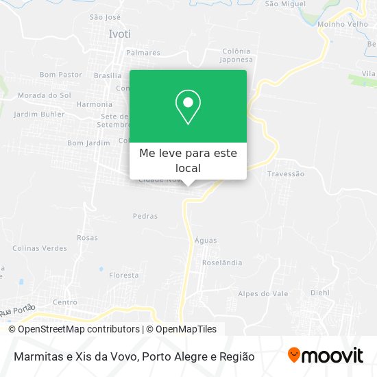 Marmitas e Xis da Vovo mapa