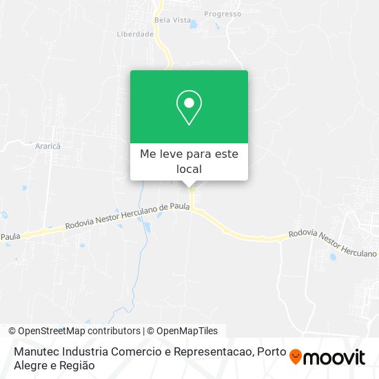 Manutec Industria Comercio e Representacao mapa