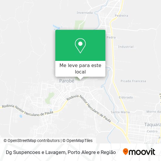 Dg Suspencoes e Lavagem mapa