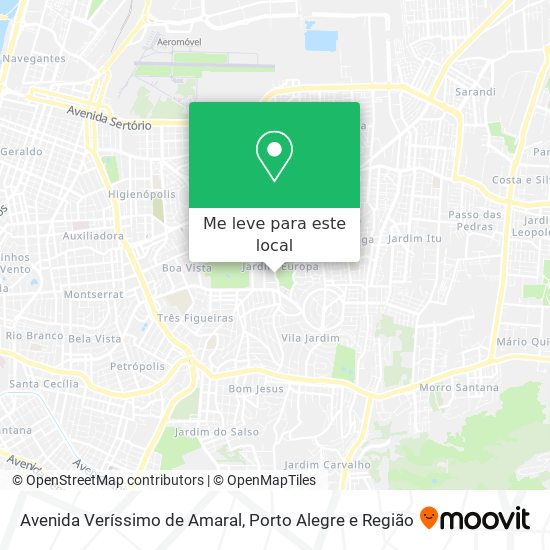 Avenida Veríssimo de Amaral mapa