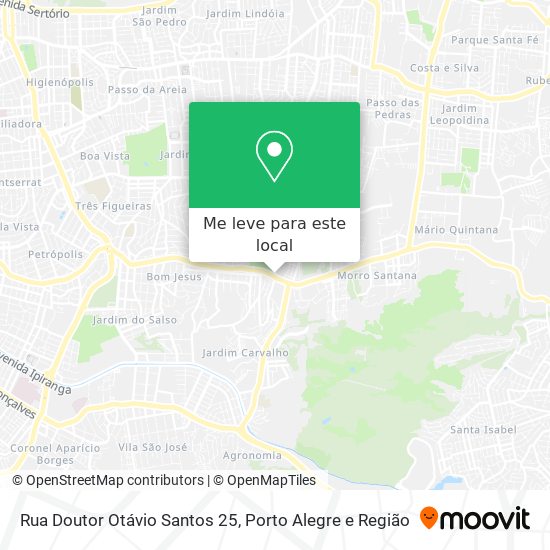 Rua Doutor Otávio Santos 25 mapa