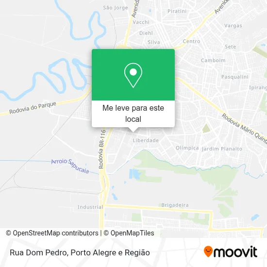Rua Dom Pedro mapa