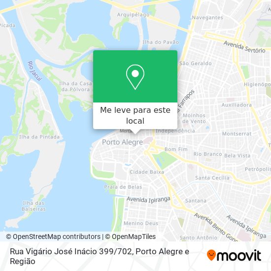 Rua Vigário José Inácio 399 / 702 mapa