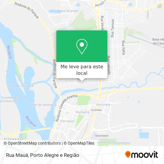 Rua Mauá mapa