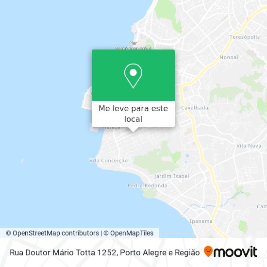 Rua Doutor Mário Totta 1252 mapa