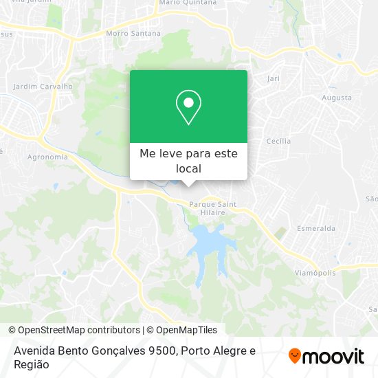 Avenida Bento Gonçalves 9500 mapa