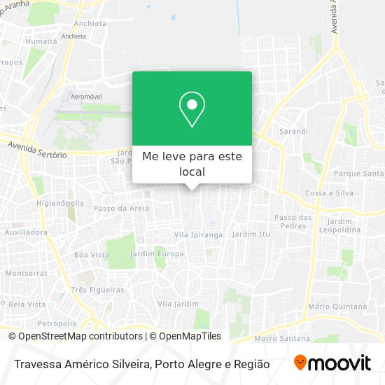 Travessa Américo Silveira mapa