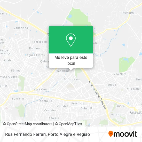 Rua Fernando Ferrari mapa