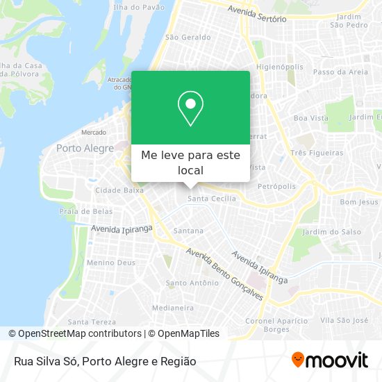 Rua Silva Só mapa