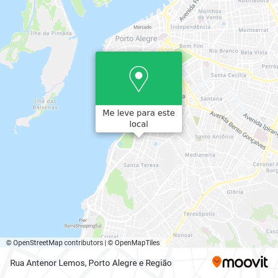 Rua Antenor Lemos mapa