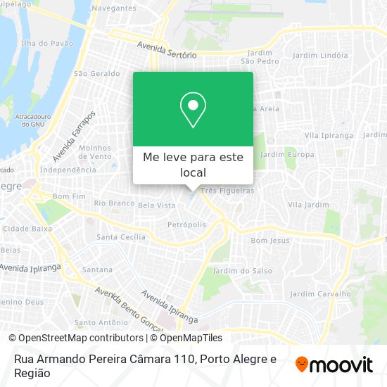 Rua Armando Pereira Câmara 110 mapa