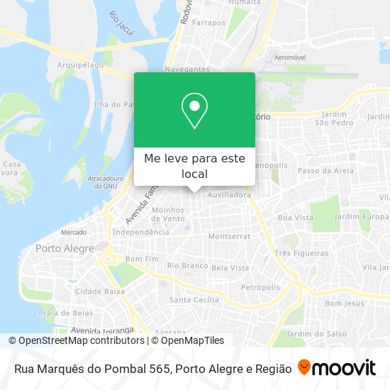 Rua Marquês do Pombal 565 mapa