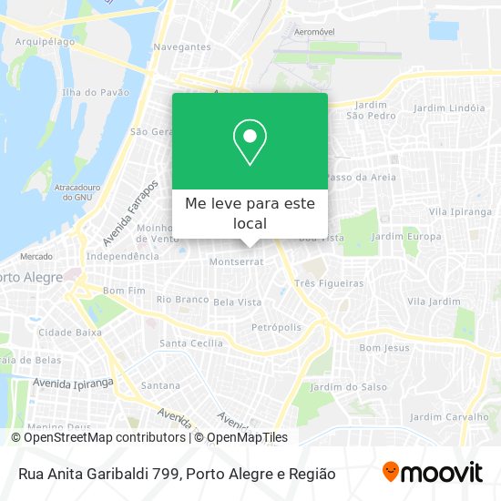 Rua Anita Garibaldi 799 mapa