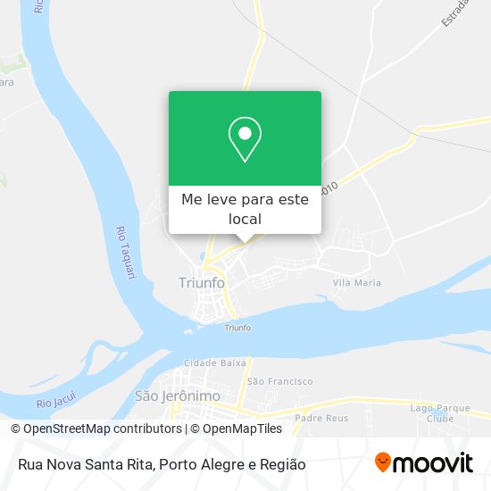 Rua Nova Santa Rita mapa