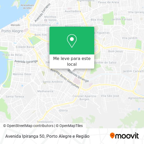 Avenida Ipiranga 50 mapa
