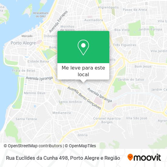 Rua Euclídes da Cunha 498 mapa