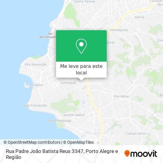 Rua Padre João Batista Reus 3347 mapa