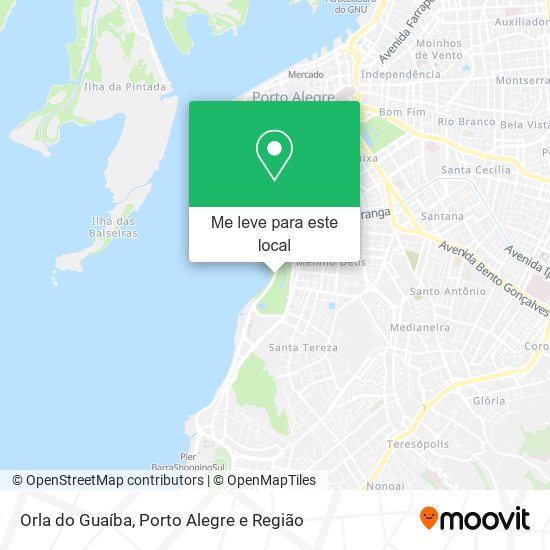 Orla do Guaíba mapa