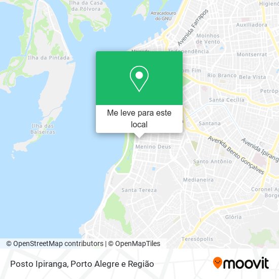 Posto Ipiranga mapa