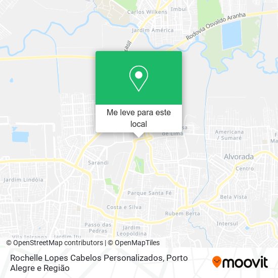 Rochelle Lopes Cabelos Personalizados mapa