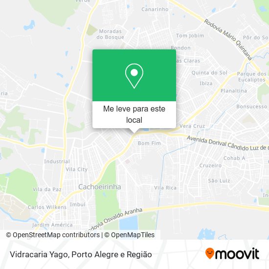Vidracaria Yago mapa