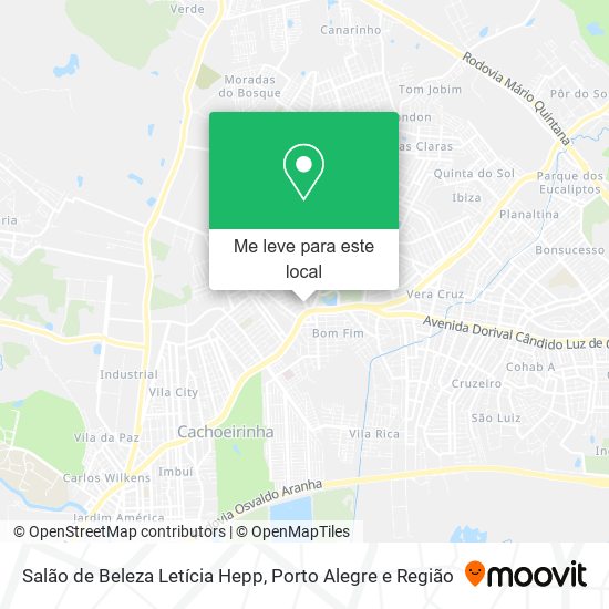 Salão de Beleza Letícia Hepp mapa