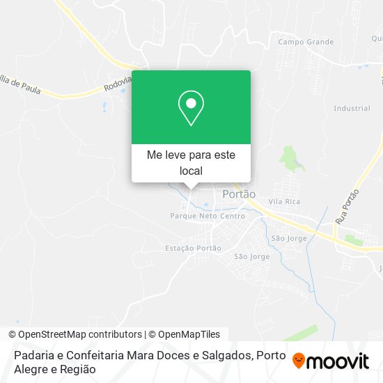 Padaria e Confeitaria Mara Doces e Salgados mapa