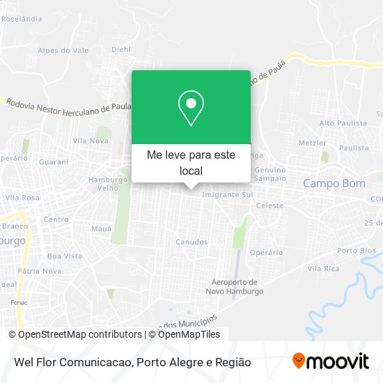 Wel Flor Comunicacao mapa