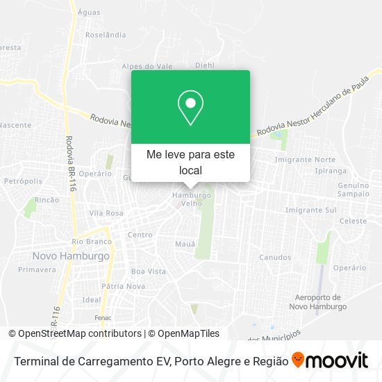 Terminal de Carregamento EV mapa