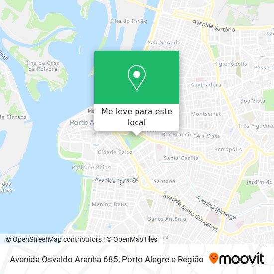 Avenida Osvaldo Aranha 685 mapa