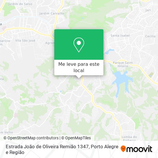 Estrada João de Oliveira Remião 1347 mapa