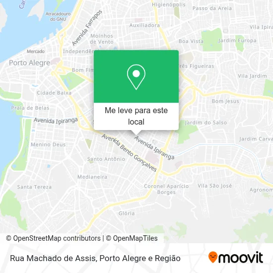 Rua Machado de Assis mapa