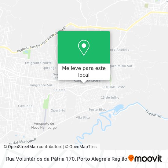 Rua Voluntários da Pátria 170 mapa