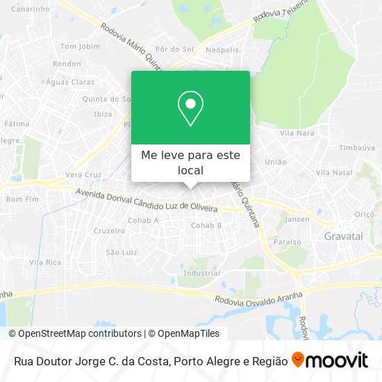 Rua Doutor Jorge C. da Costa mapa
