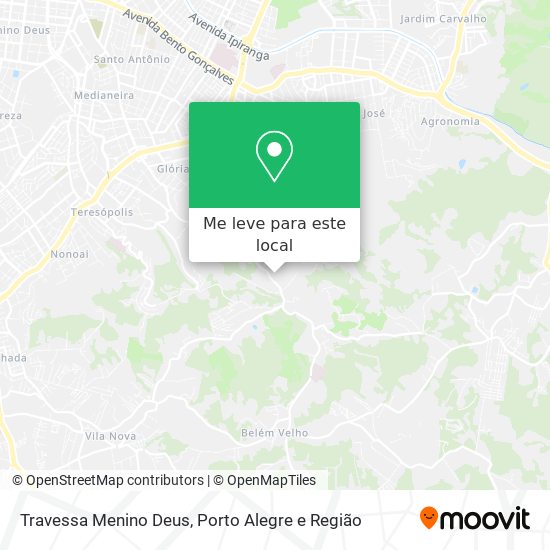 Travessa Menino Deus mapa