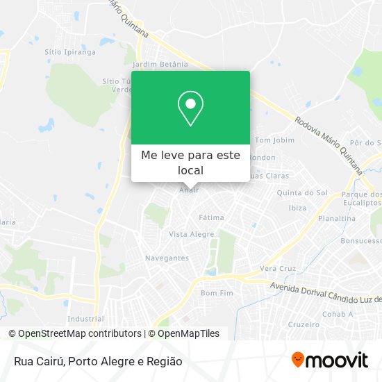 Rua Cairú mapa