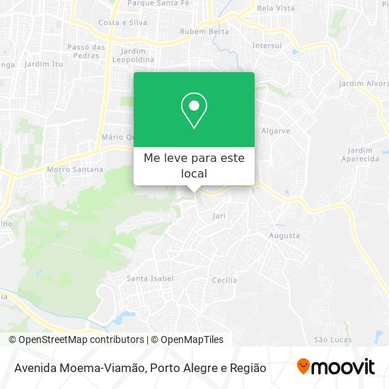 Avenida Moema-Viamão mapa