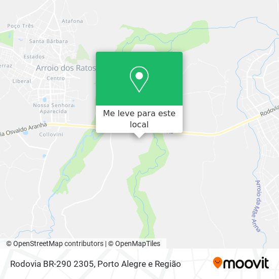 Rodovia BR-290 2305 mapa