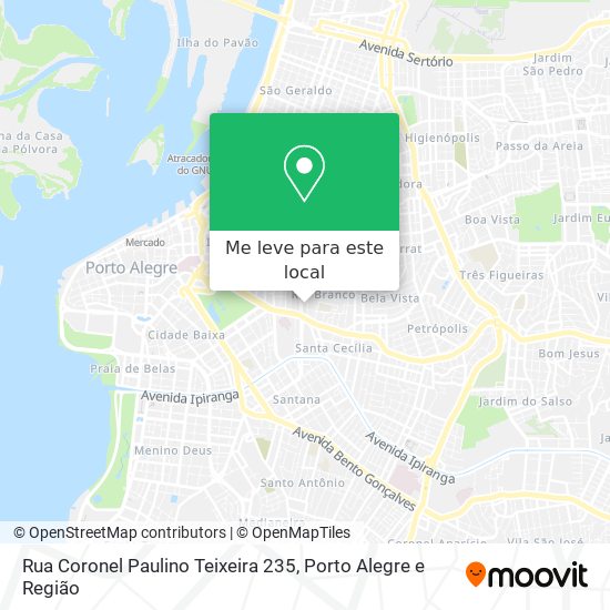 Rua Coronel Paulino Teixeira 235 mapa