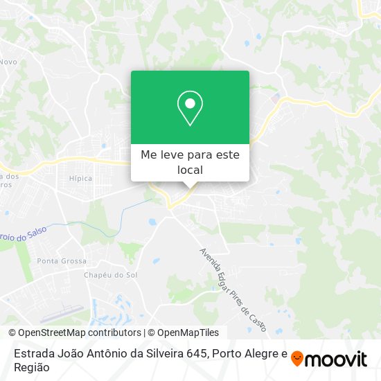 Estrada João Antônio da Silveira 645 mapa