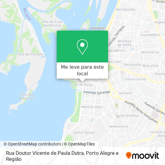 Rua Doutor Vicente de Paula Dutra mapa
