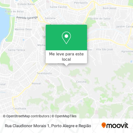 Rua Claudionor Morais 1 mapa