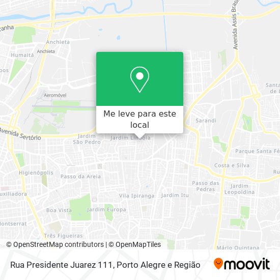 Rua Presidente Juarez 111 mapa