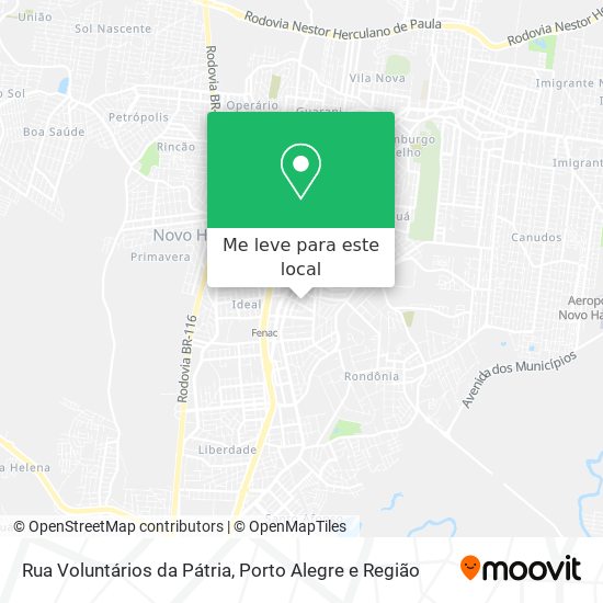 Rua Voluntários da Pátria mapa