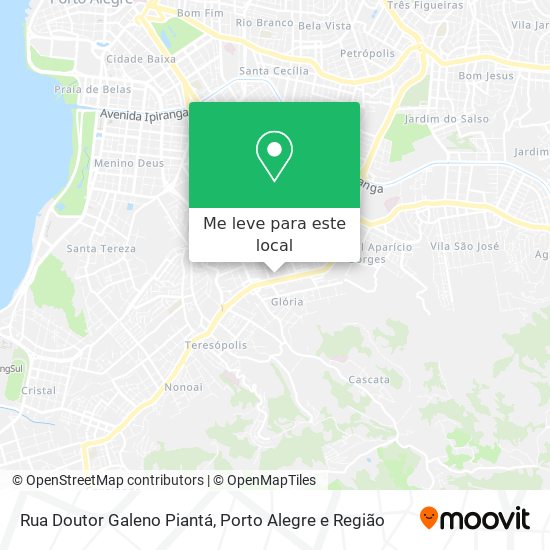 Rua Doutor Galeno Piantá mapa