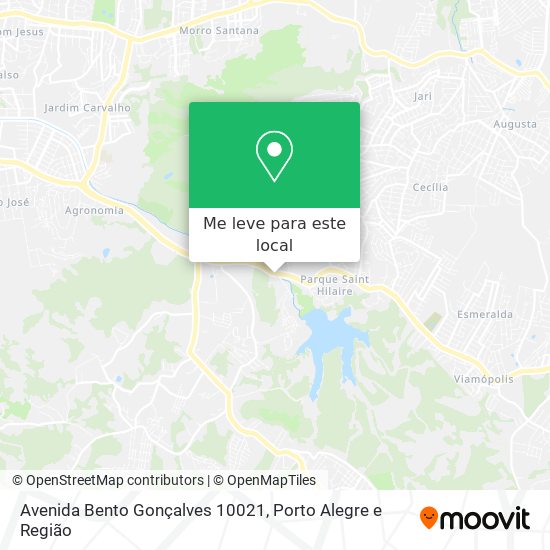 Avenida Bento Gonçalves 10021 mapa