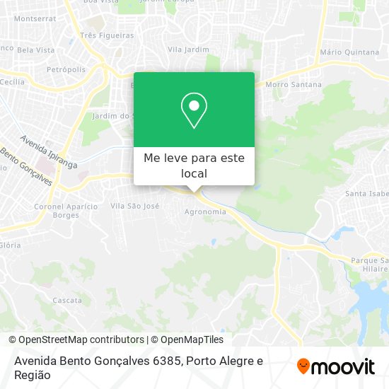 Avenida Bento Gonçalves 6385 mapa