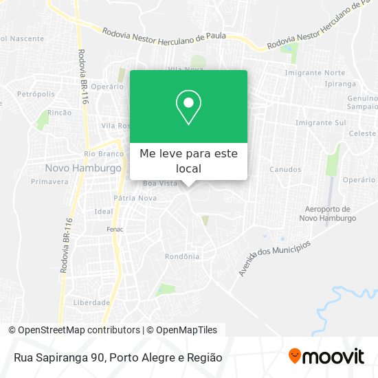 Rua Sapiranga 90 mapa